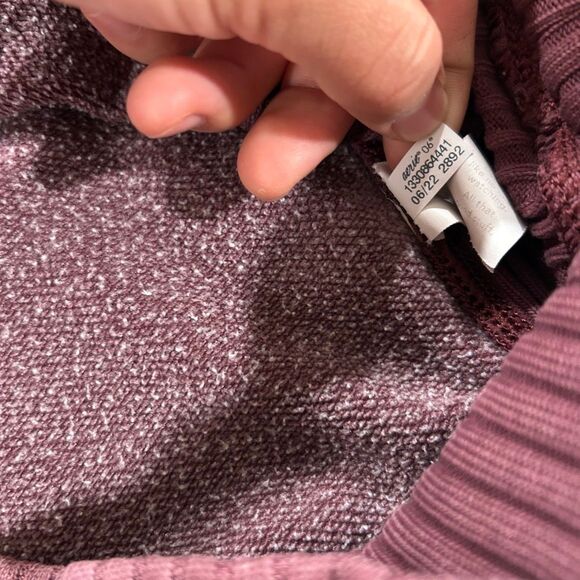 Aerie Mauve Crewneck Sweatshirt Oversized Cozy Pullover Size S/P - Picture 10 of 10